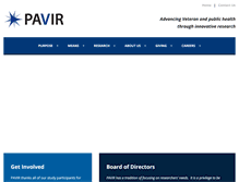 Tablet Screenshot of pavir.org